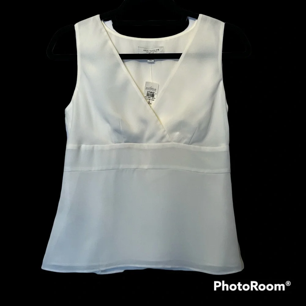3 Ann Taylor Summer tops -2 new with tags-4P & XS - Picture 7 of 7